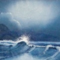 Stormy Sea. Watercolour