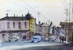 Street Scene  -  Watercolour