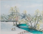 Winter in the Fells - Watercolour