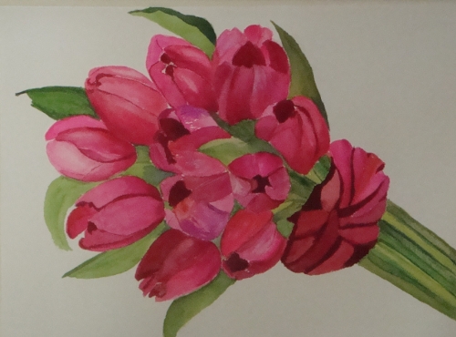 Spring Tulips. Watercolour.JPG